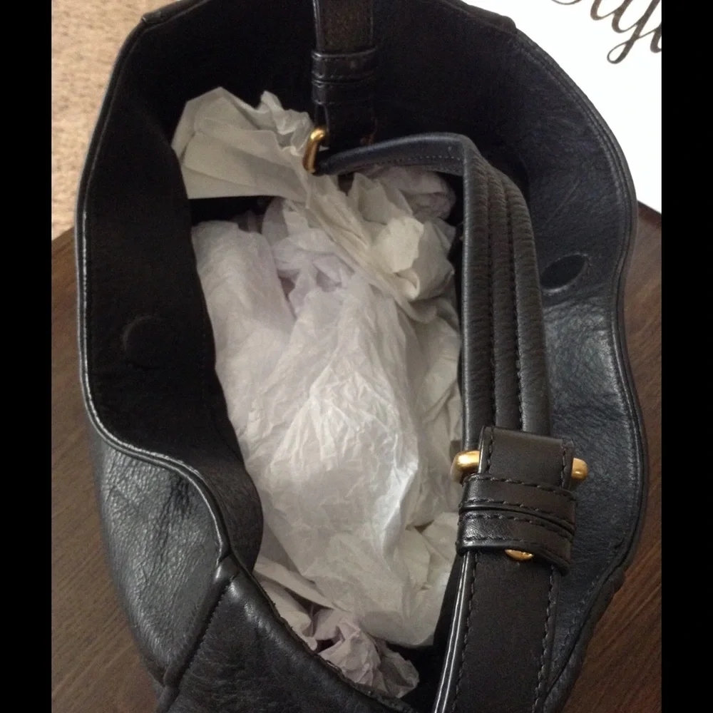 Marc by Marc Jacobs Black Leather Slouchy Shoulder Satchel | Med.